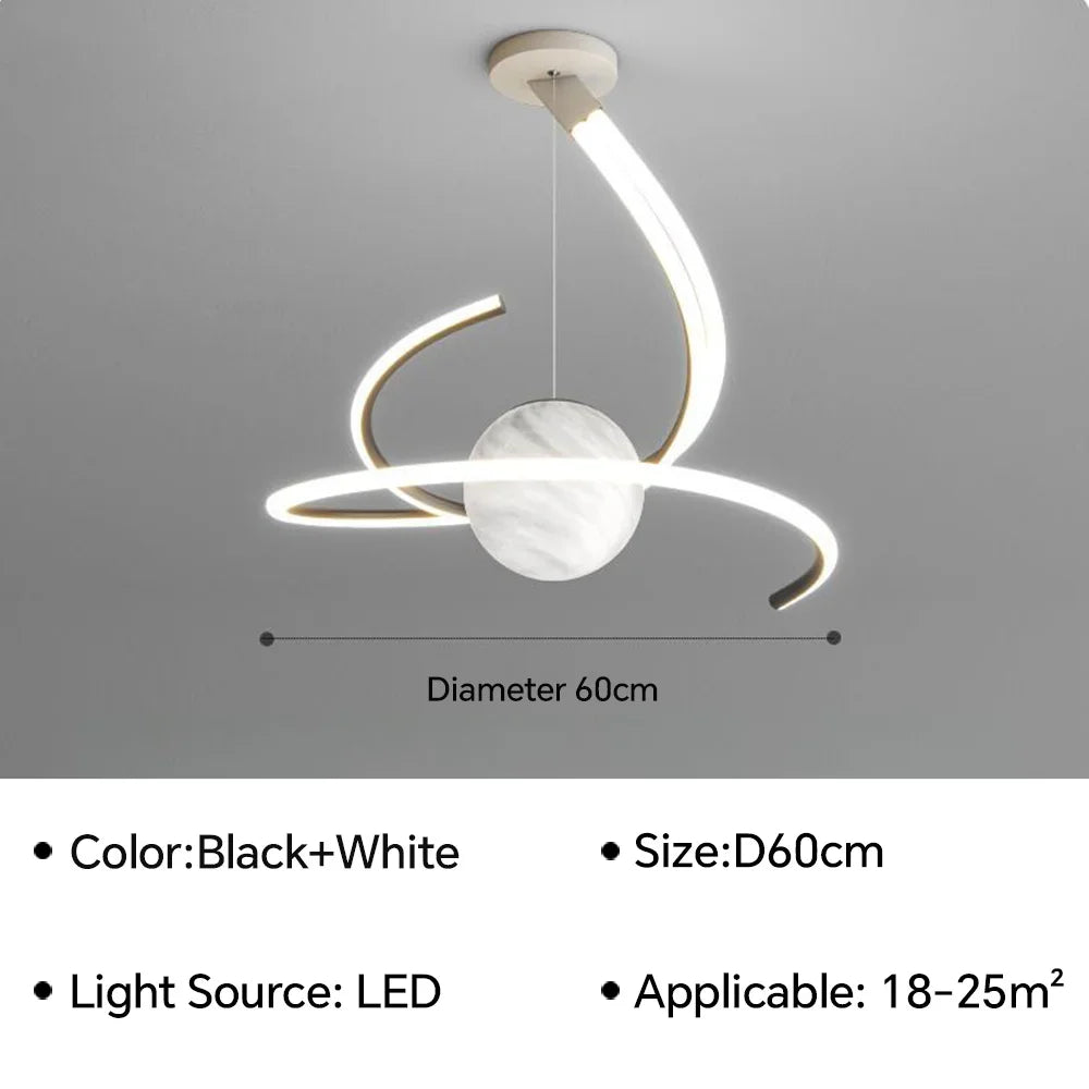 plafonnier led moderne créatif pour décoration intérieure
