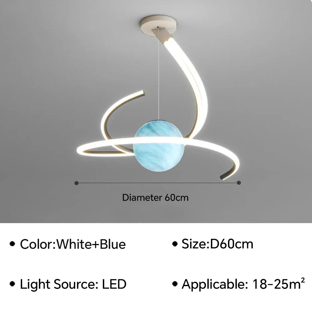 plafonnier led moderne créatif pour décoration intérieure