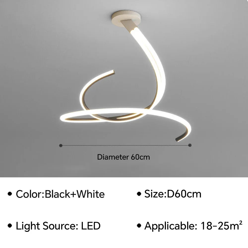 plafonnier led moderne créatif pour décoration intérieure
