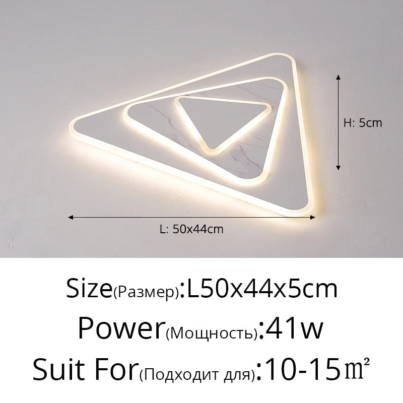 plafonnier led moderne design avec télécommande et intensité variable