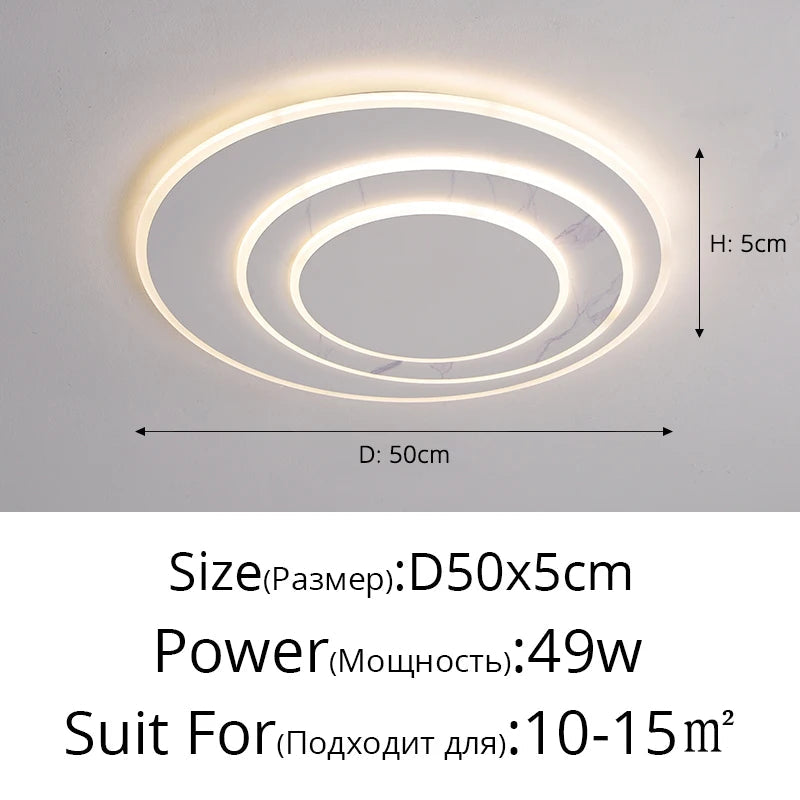 plafonnier led moderne design avec télécommande et intensité variable