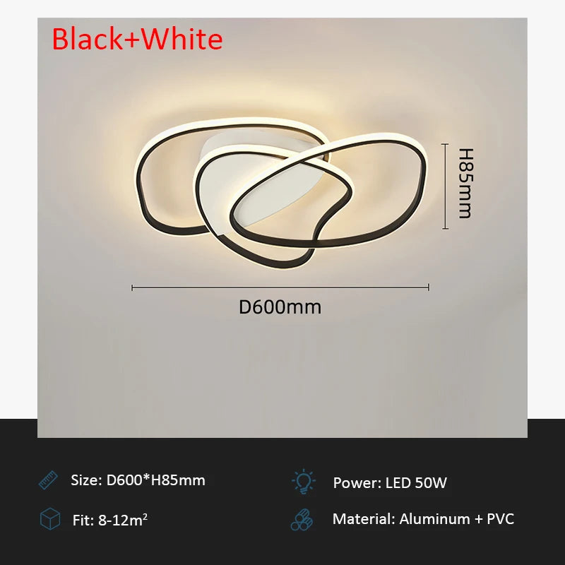 plafonnier led moderne design créatif pour intérieur décoratif