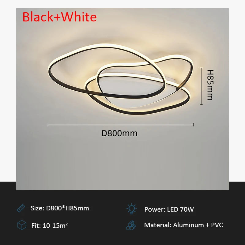 plafonnier led moderne design créatif pour intérieur décoratif
