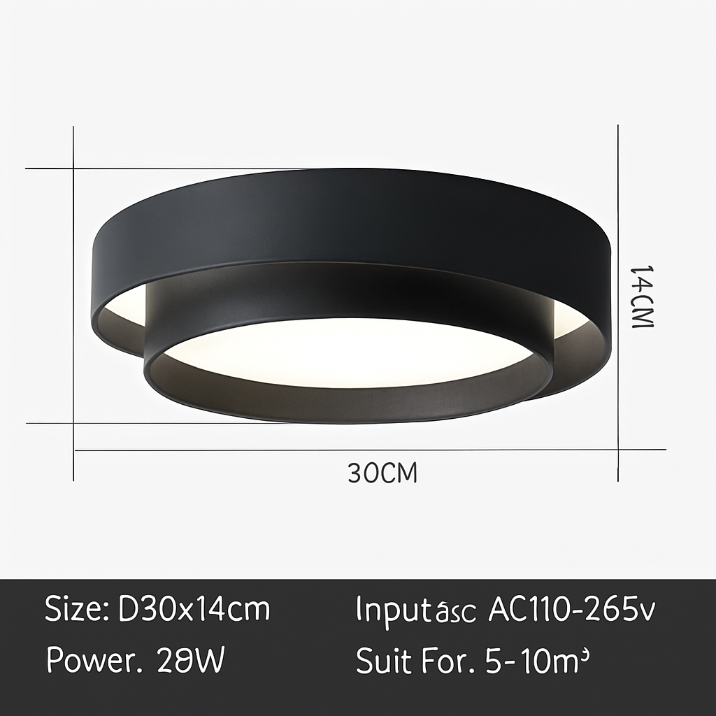 plafonnier led moderne design intérieur lumineux avec intensité variable