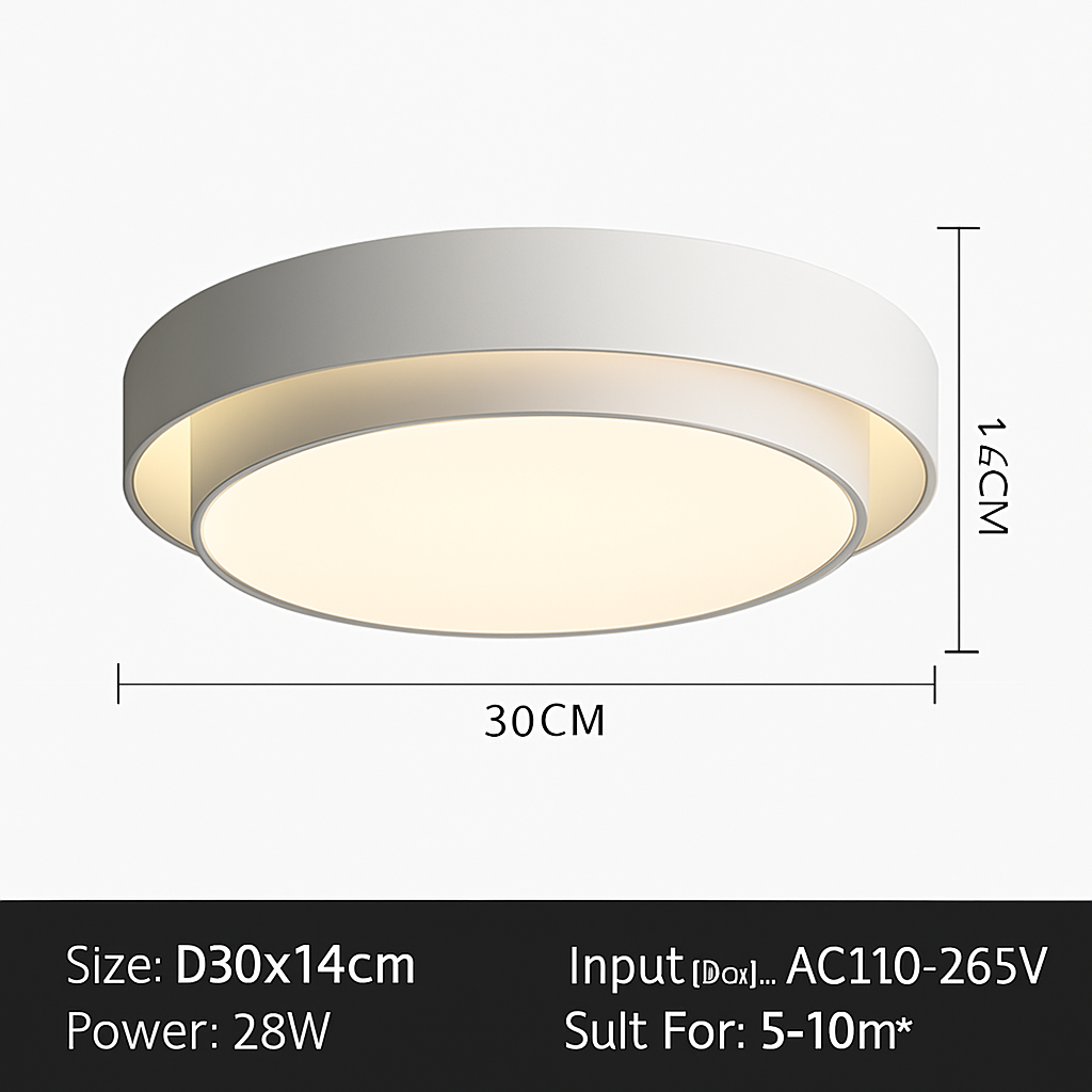 plafonnier led moderne design intérieur lumineux avec intensité variable