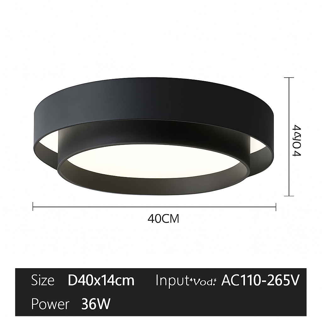 plafonnier led moderne design intérieur lumineux avec intensité variable