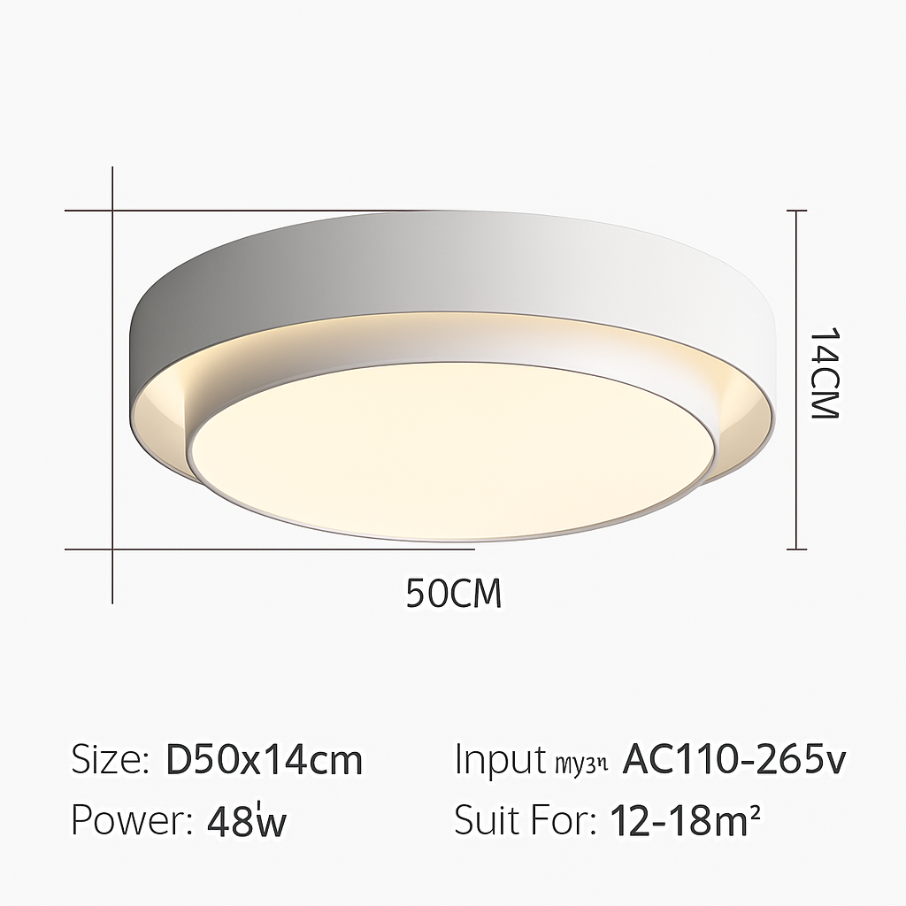 plafonnier led moderne design intérieur lumineux avec intensité variable