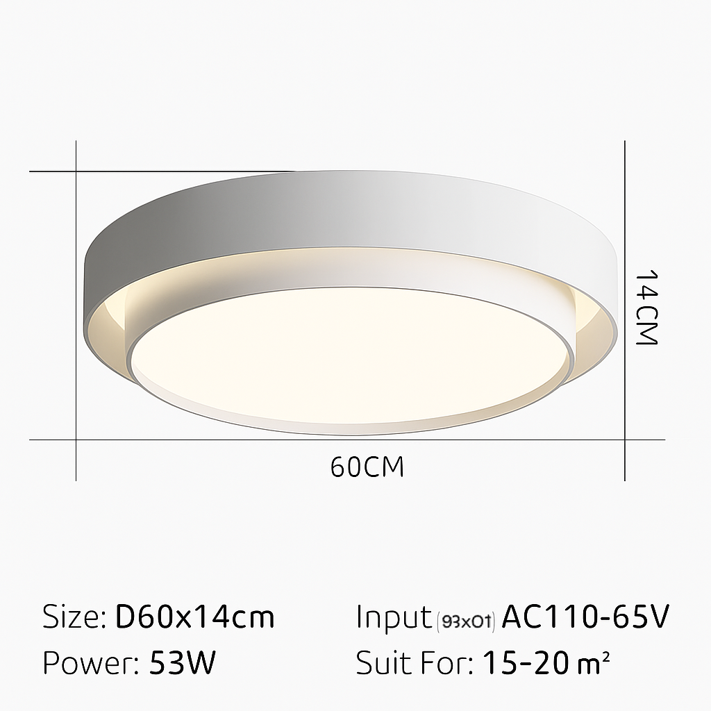 plafonnier led moderne design intérieur lumineux avec intensité variable