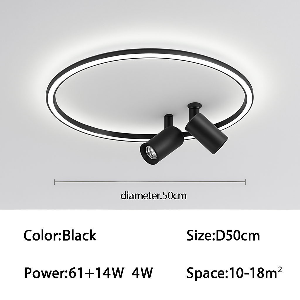 plafonnier led moderne design pour décoration intérieure élégante