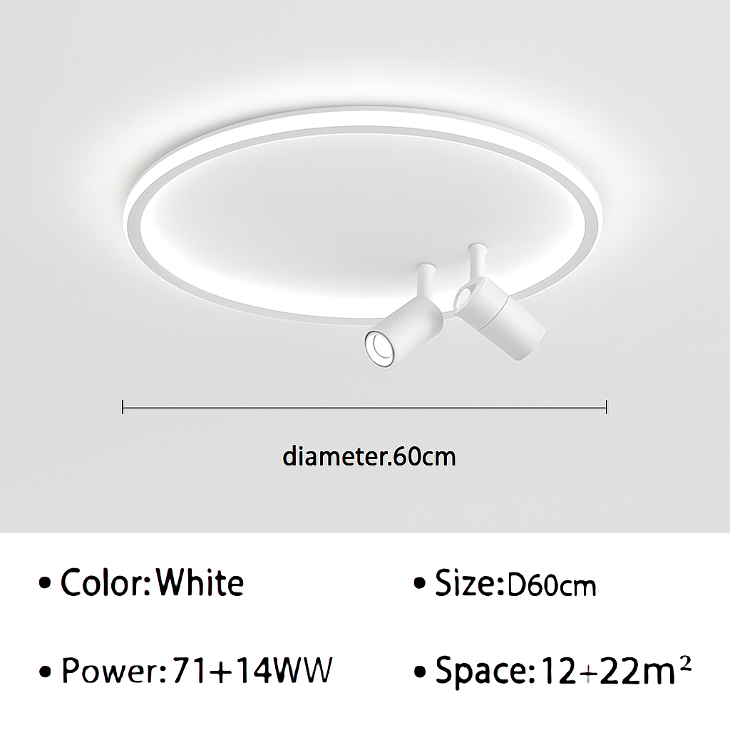 plafonnier led moderne design pour décoration intérieure élégante