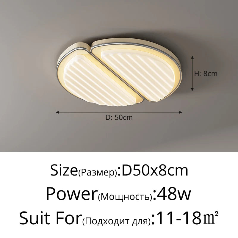 plafonnier led moderne design simple protection yeux et spectre complet