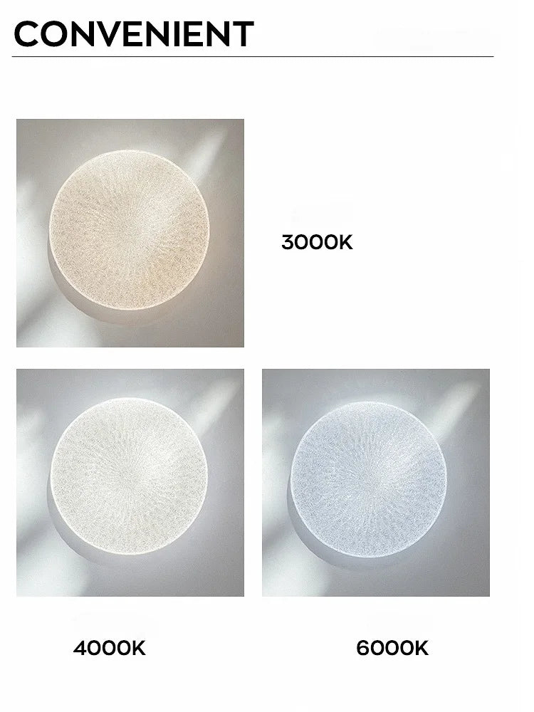 plafonnier led moderne en acrylique pour décoration intérieure