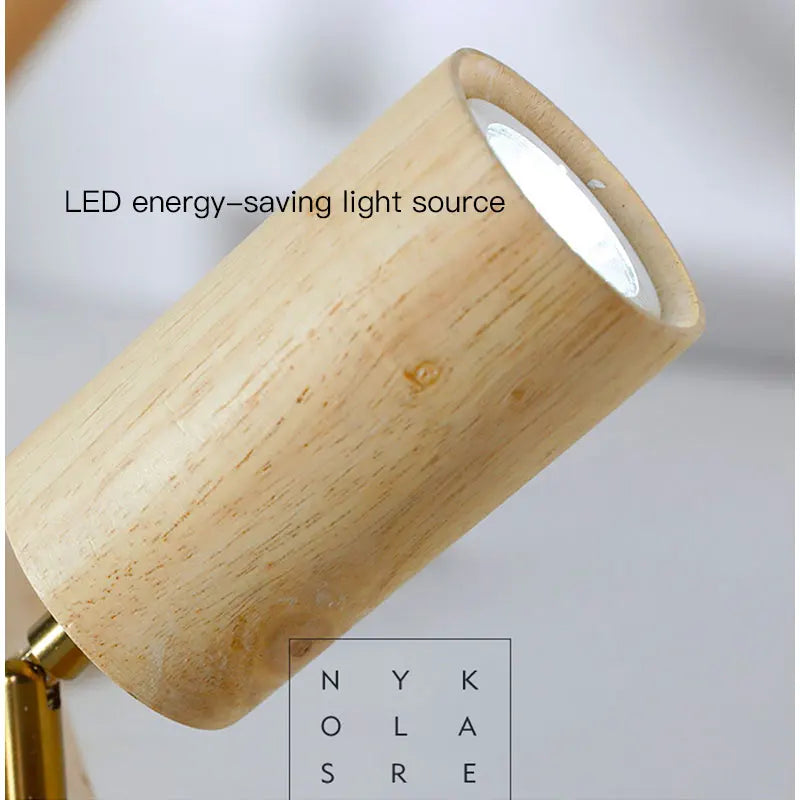 plafonnier led moderne en bois pour intérieur élégant
