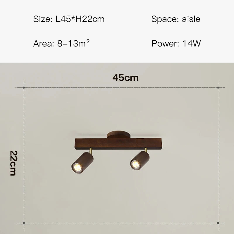 plafonnier led moderne en bois pour intérieur élégant