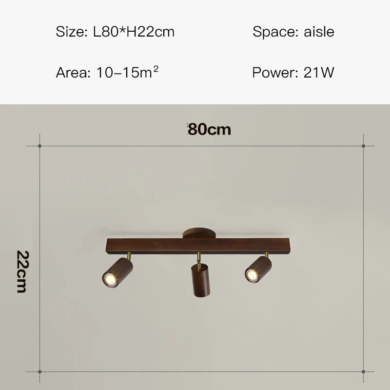 plafonnier led moderne en bois pour intérieur élégant