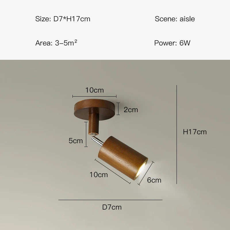 plafonnier led moderne en bois pour intérieur élégant