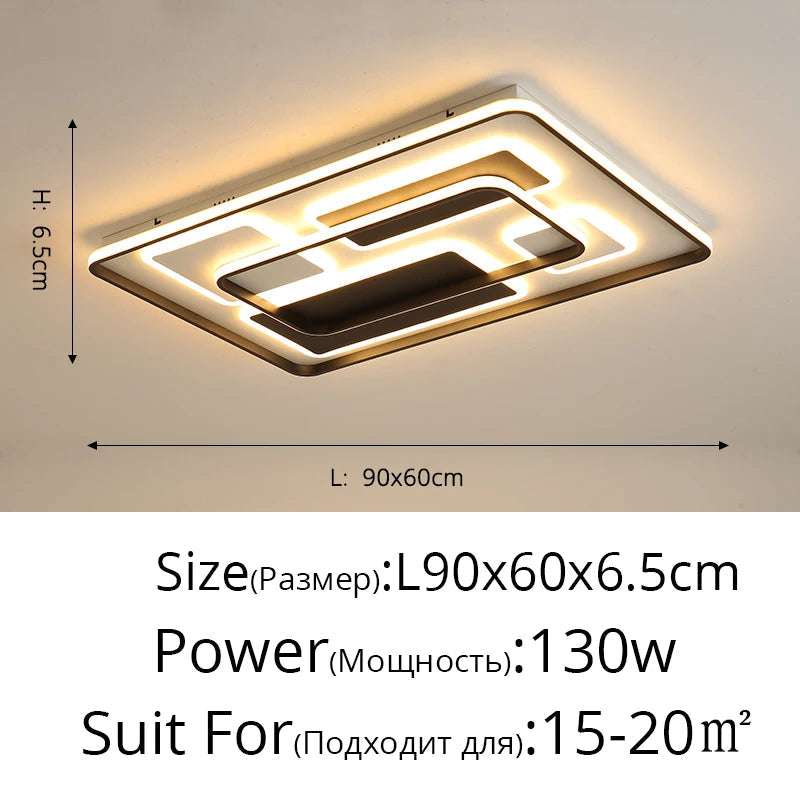 plafonnier led moderne en fer forgé acrylique décoration intérieure