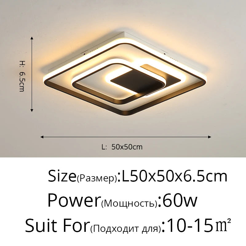 plafonnier led moderne en fer forgé acrylique décoration intérieure