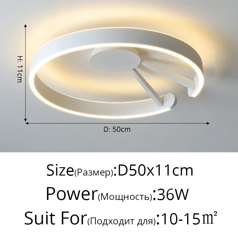 plafonnier led moderne en fer forgé acrylique pour décoration intérieure