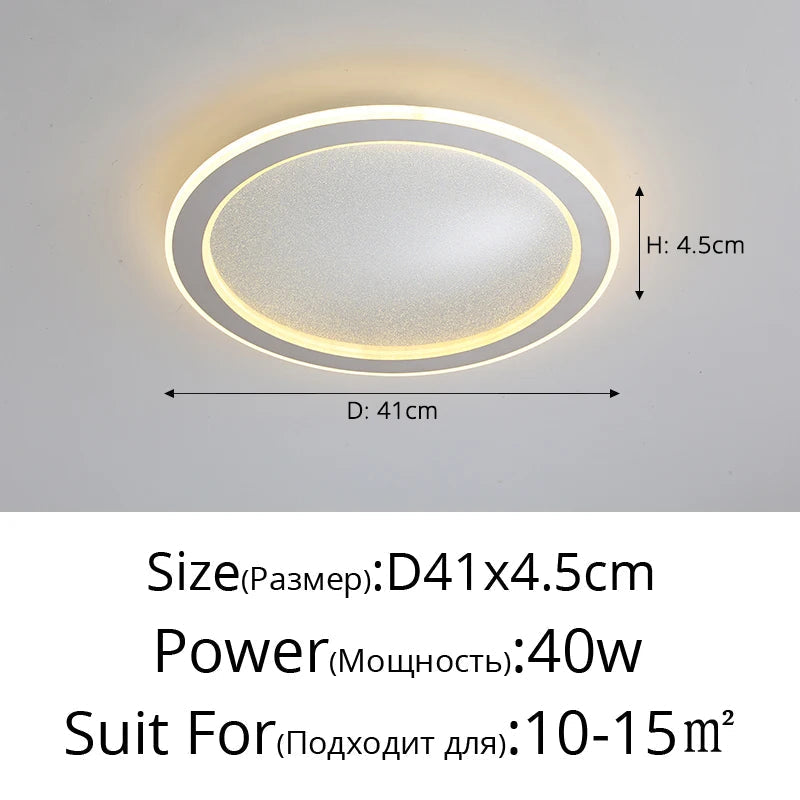 plafonnier led moderne en forme danneau pour décoration intérieure