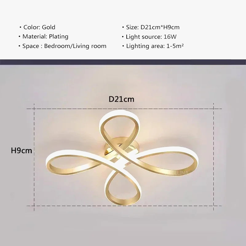 plafonnier led moderne en forme de fleur pour une ambiance créative