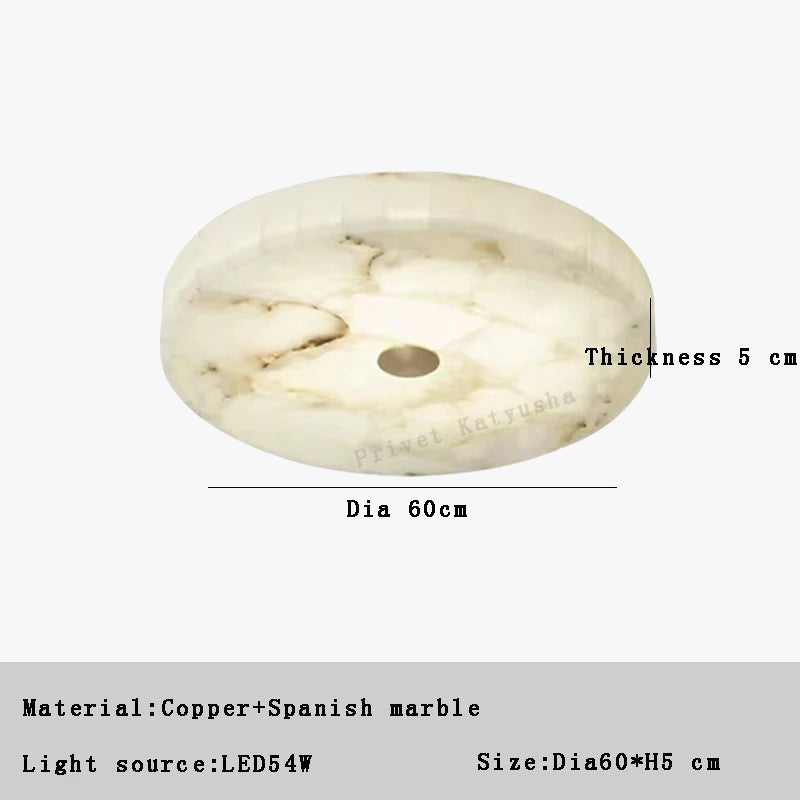 plafonnier led moderne en marbre naturel luminaire décoratif
