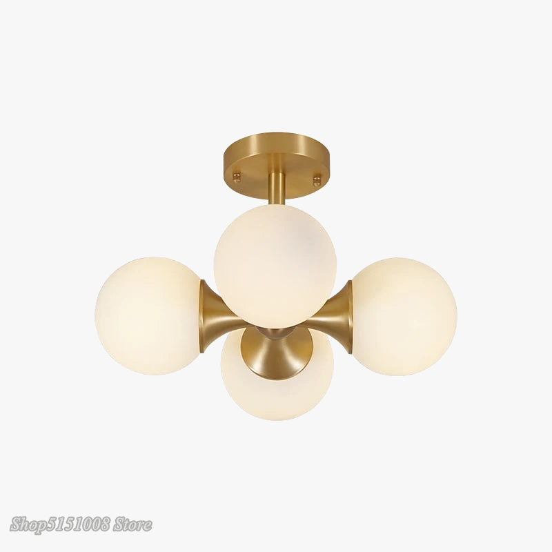 plafonnier led moderne en verre créatif design nordique