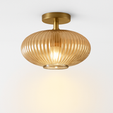 plafonnier led moderne en verre de luxe pour décoration simple