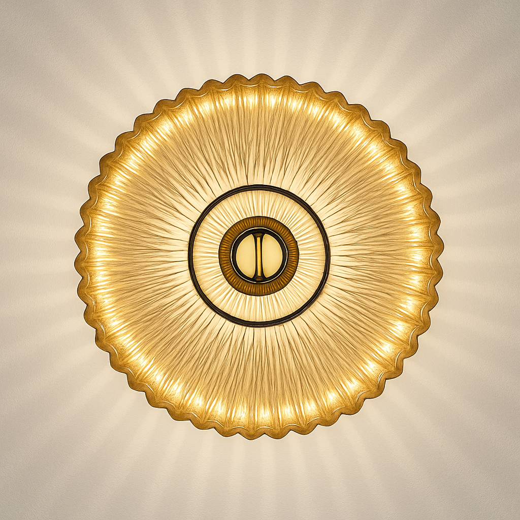 plafonnier led moderne en verre de luxe pour décoration simple