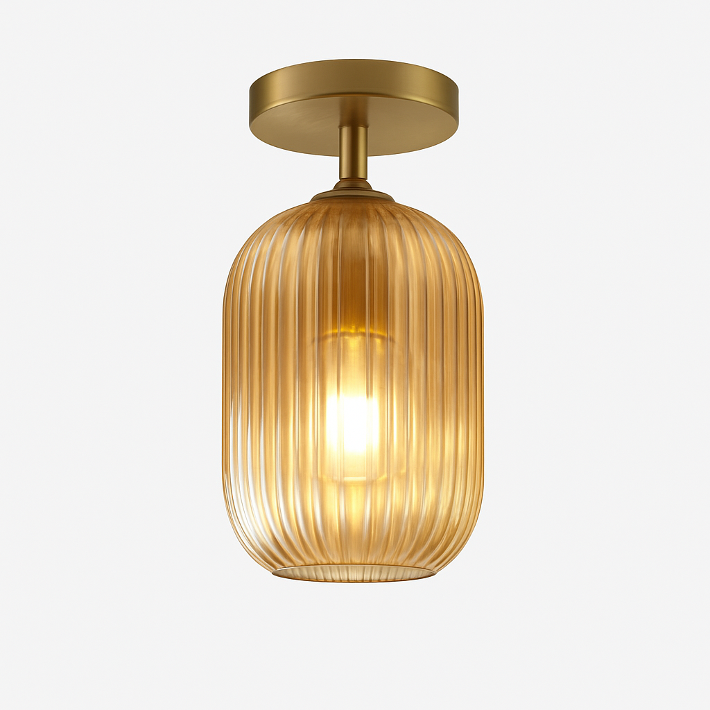 plafonnier led moderne en verre de luxe pour décoration simple