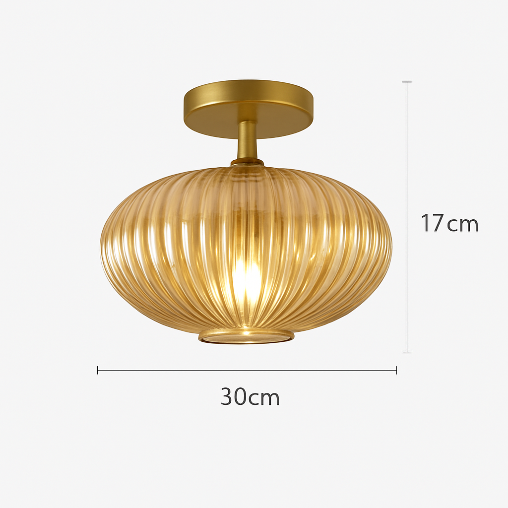 plafonnier led moderne en verre de luxe pour décoration simple