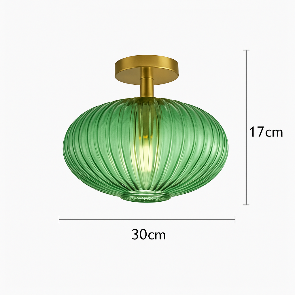 plafonnier led moderne en verre de luxe pour décoration simple