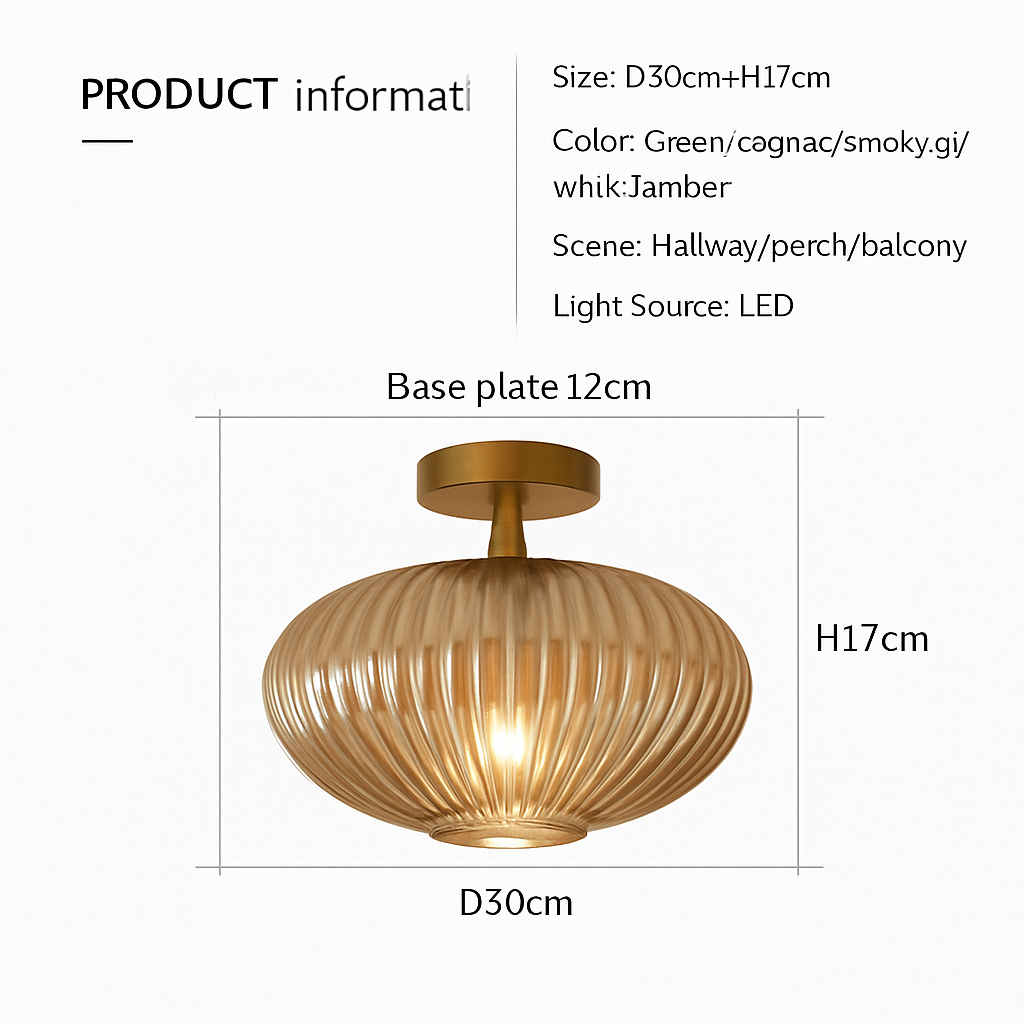 plafonnier led moderne en verre de luxe pour décoration simple