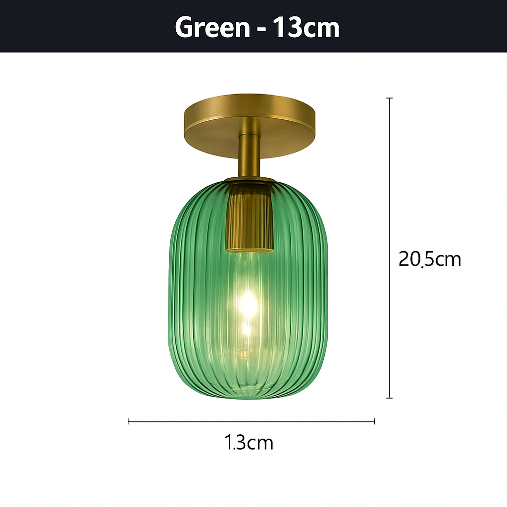 plafonnier led moderne en verre de luxe pour décoration simple