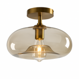 Plafonnier led moderne en verre pour éclairage intérieur élégant