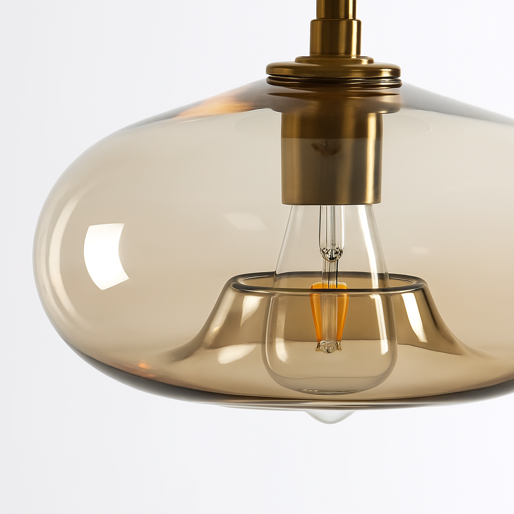 plafonnier led moderne en verre pour éclairage intérieur élégant