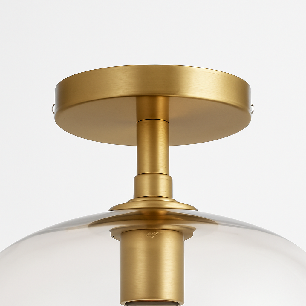 plafonnier led moderne en verre pour éclairage intérieur élégant