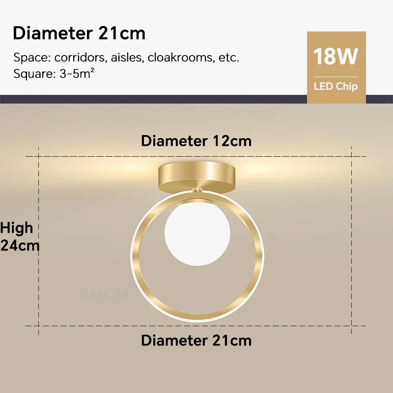plafonnier led moderne en verre pour décoration intérieure et éclairage