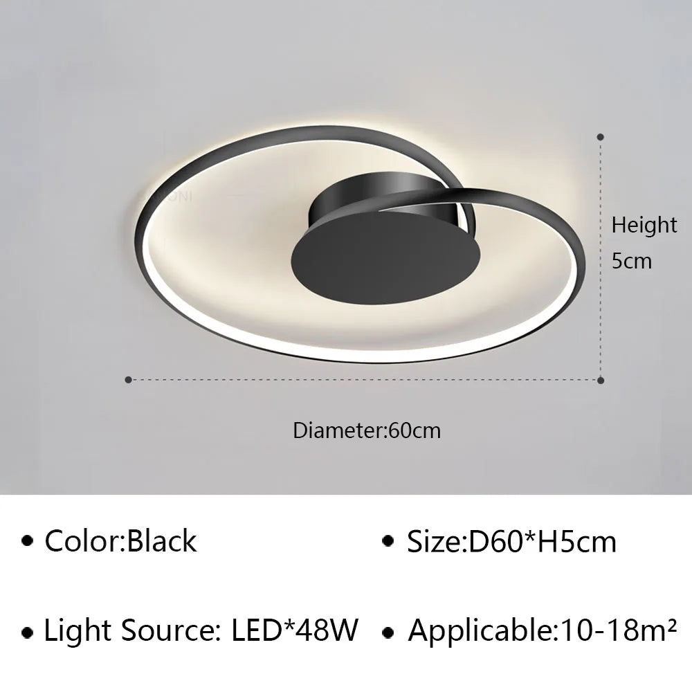 Plafonnier LED moderne et Simple