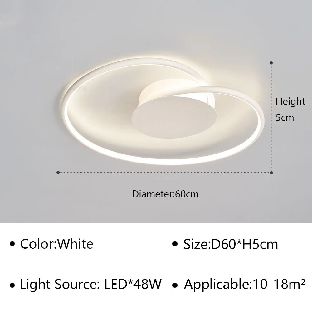 Plafonnier LED moderne et Simple