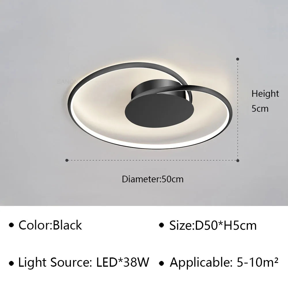 Plafonnier LED moderne et Simple