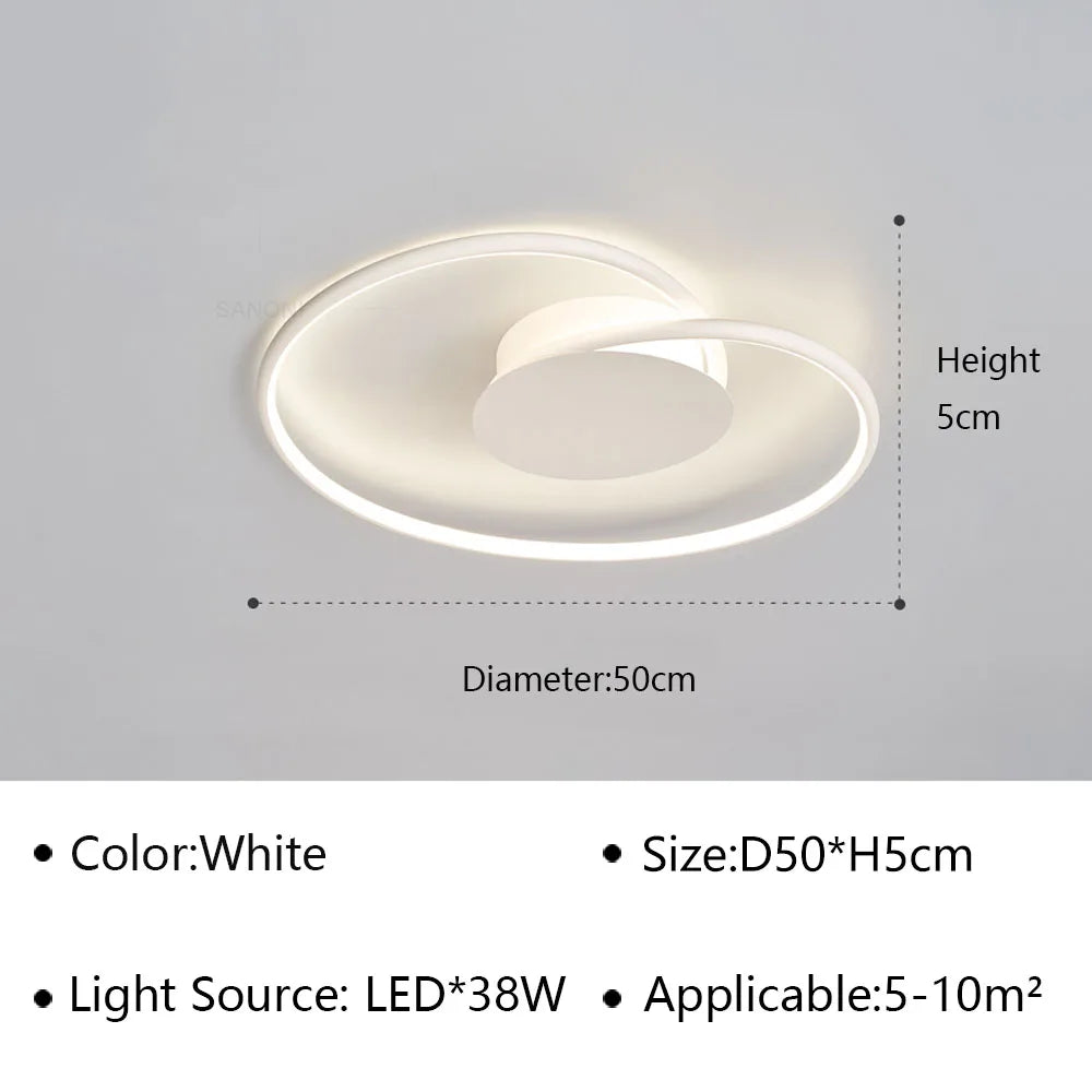 Plafonnier LED moderne et Simple