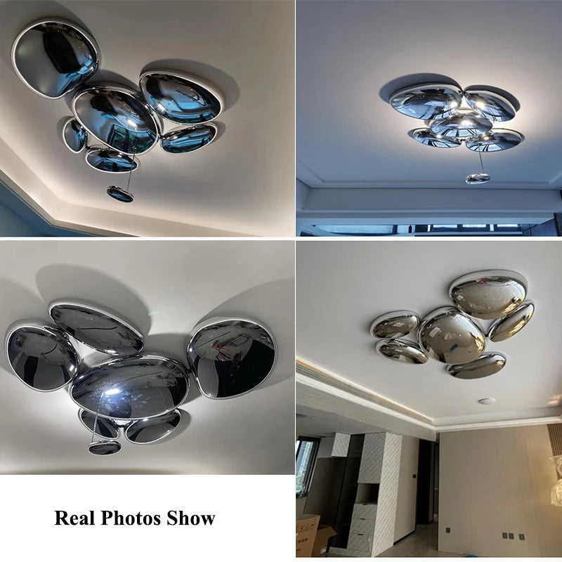 Plafonnier led moderne goutte décoré