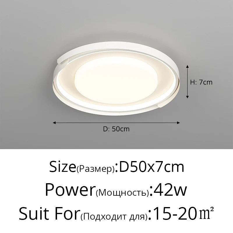 plafonnier led moderne intérieur à intensité variable pour tous les espaces