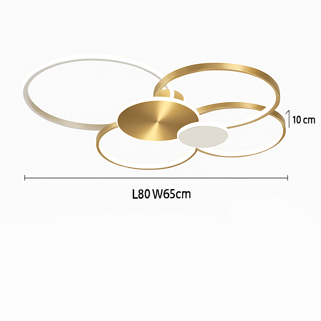plafonnier led moderne à intensité variable avec télécommande