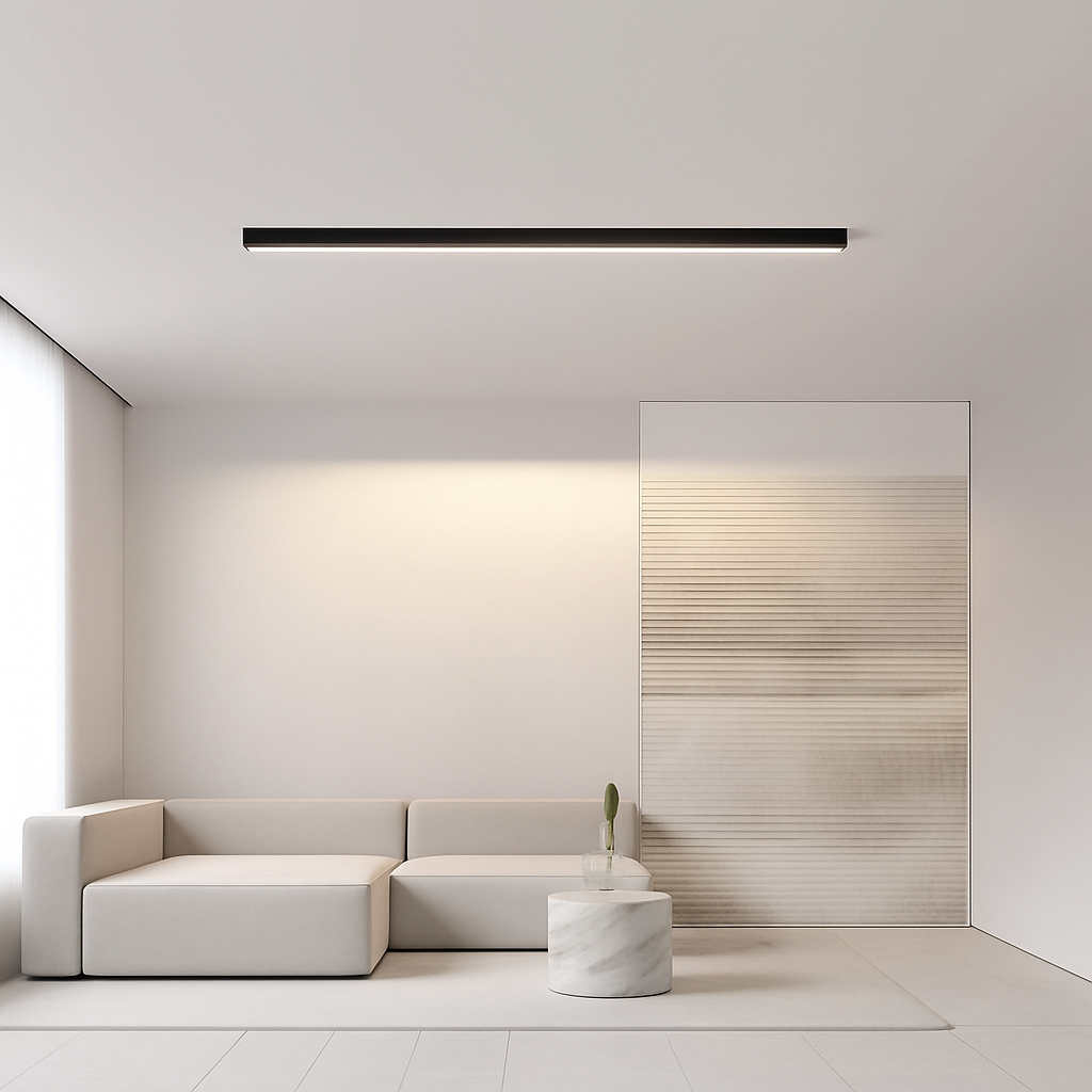 plafonnier led moderne à intensité variable pour espaces divers