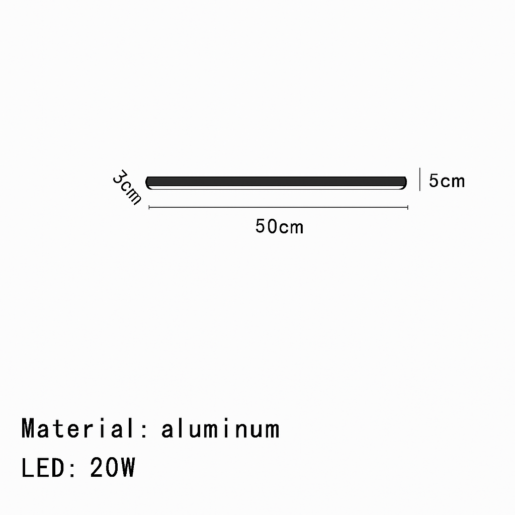 plafonnier led moderne à intensité variable pour espaces divers