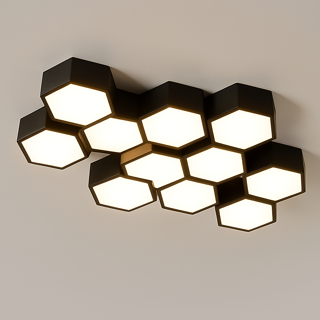 plafonnier led moderne à intensité variable pour intérieur décoratif