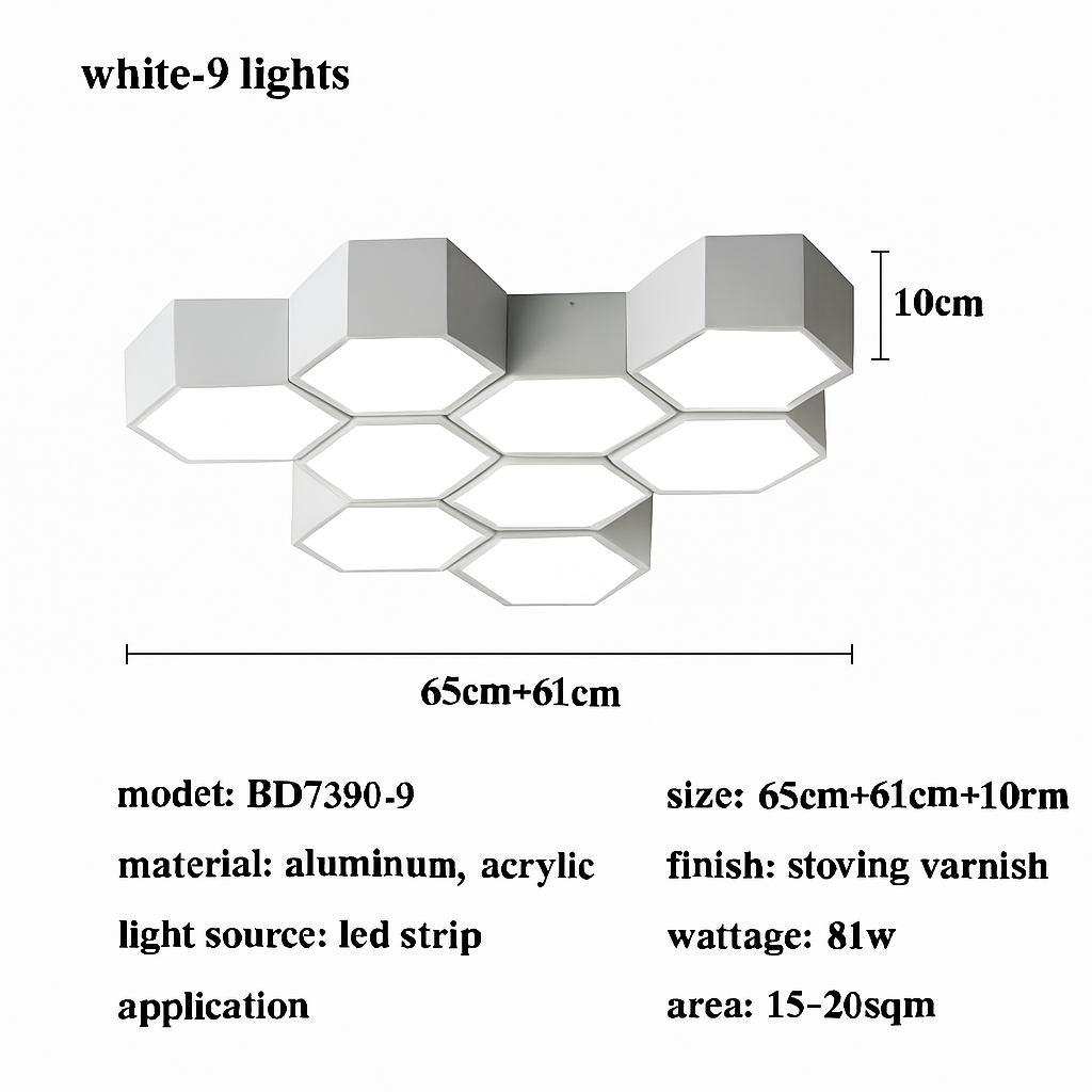 plafonnier led moderne à intensité variable pour intérieur décoratif