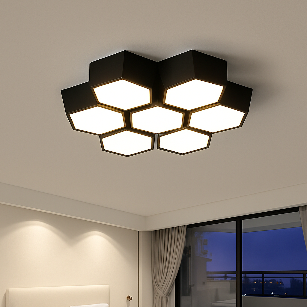 plafonnier led moderne à intensité variable pour intérieur décoratif